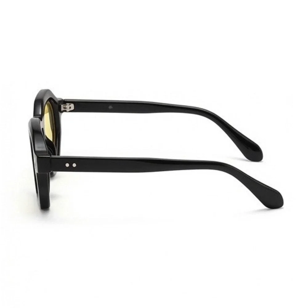 Fashion Small Polygon Sunglasses Retro Rivets Men Shades UV400 Trending Outdoor